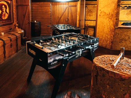 Bordfodbold på Hotel Pejsegården